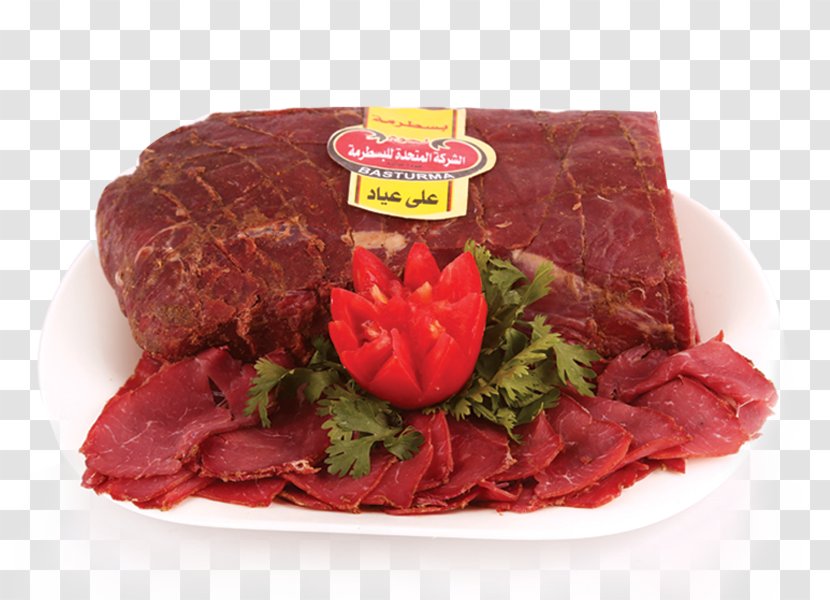 Salami Sirloin Steak Bresaola Game Meat Ham - Cartoon Transparent PNG