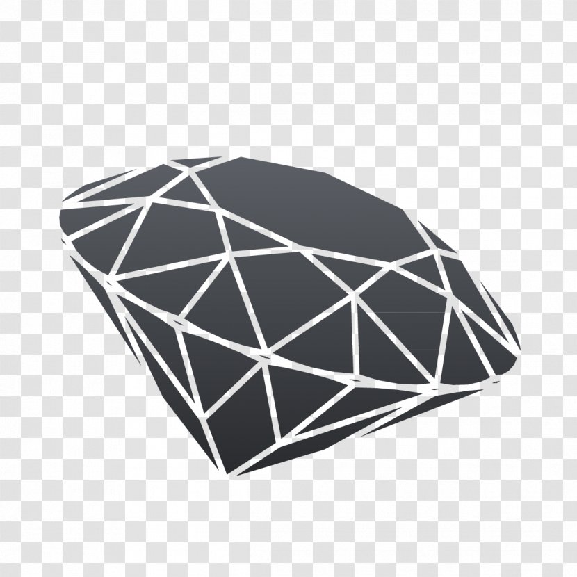 Line Diamond - Black Transparent PNG