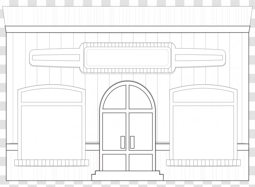 Architecture Drawing /m/02csf Monochrome - Plan - Store Transparent PNG