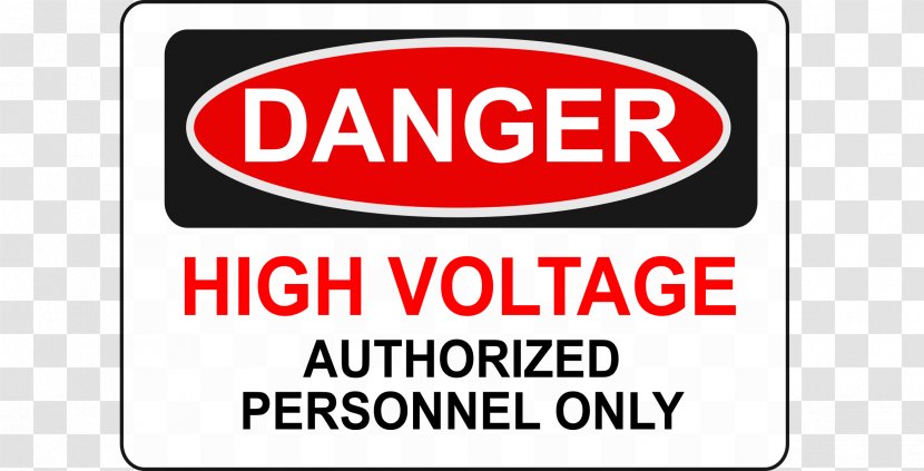 Hazard High Voltage Warning Sign Clip Art - Logo Transparent PNG