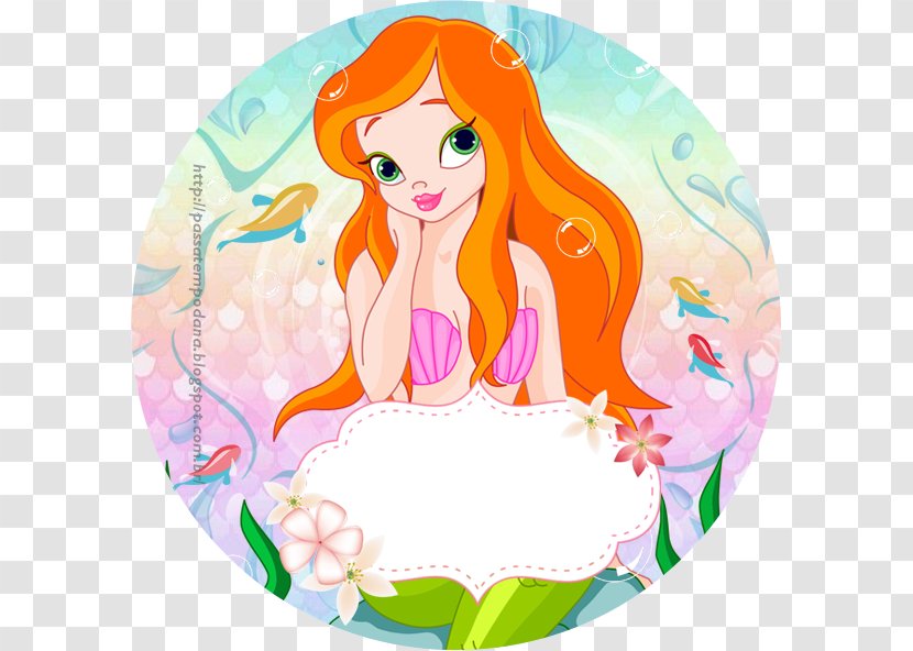 Ariel Mermaid Fairy Tale Child - Silhouette Transparent PNG