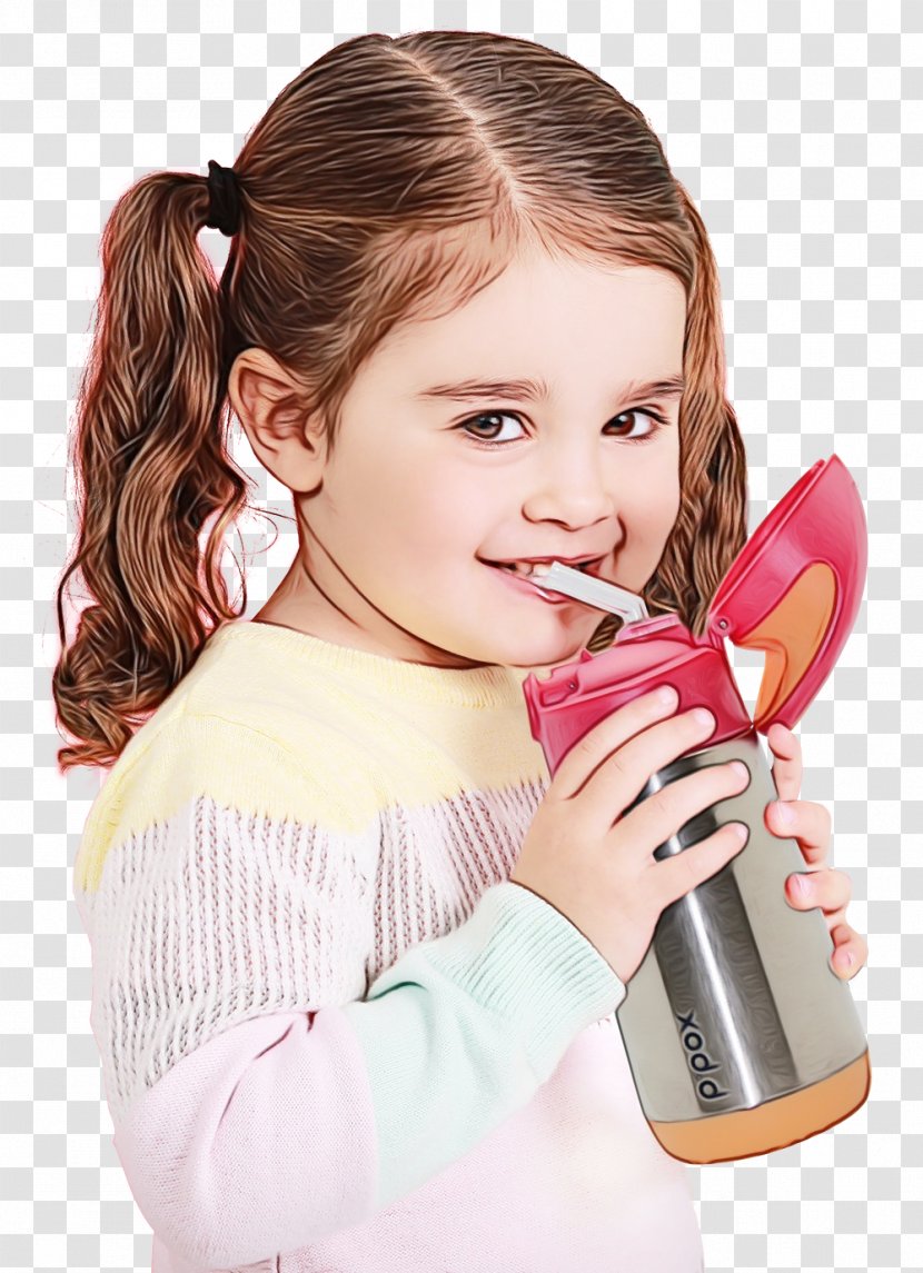Cheek Pink Forehead Child Ear - Hand - Brown Hair Transparent PNG