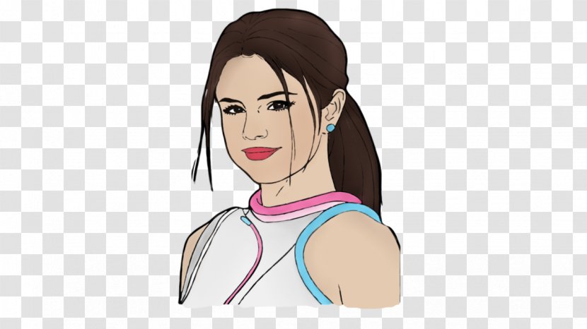 Selena Gomez Cartoon Drawing Female - Frame - Draw Transparent PNG