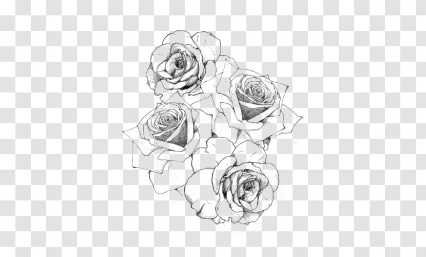 Tattoo Rose Drawing - Body Jewelry Transparent PNG