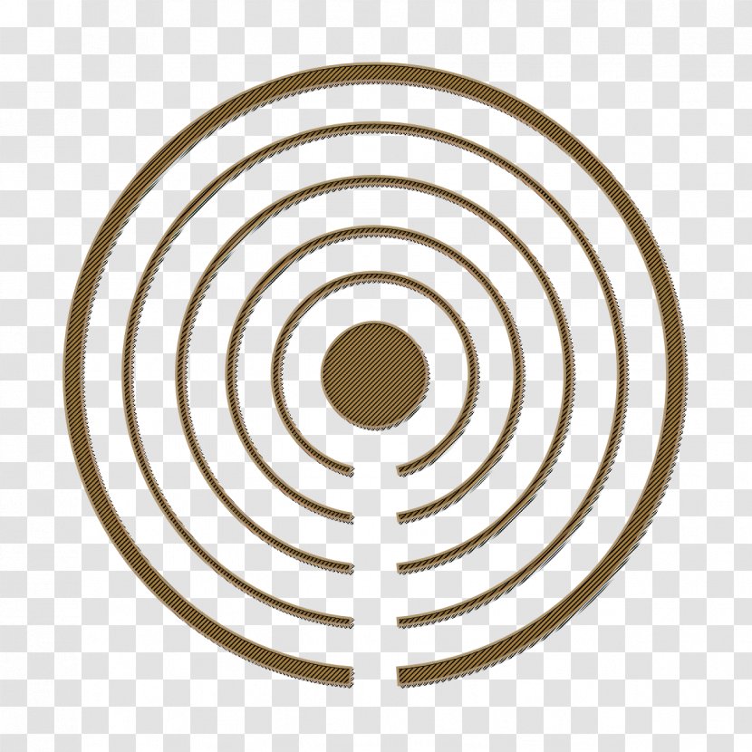 Ibeacon Icon Proximity Signal - Labyrinth Spiral Transparent PNG