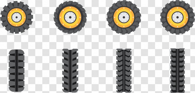 Tire Car Wheel Tractor - Kumho - Vector Tires Transparent PNG