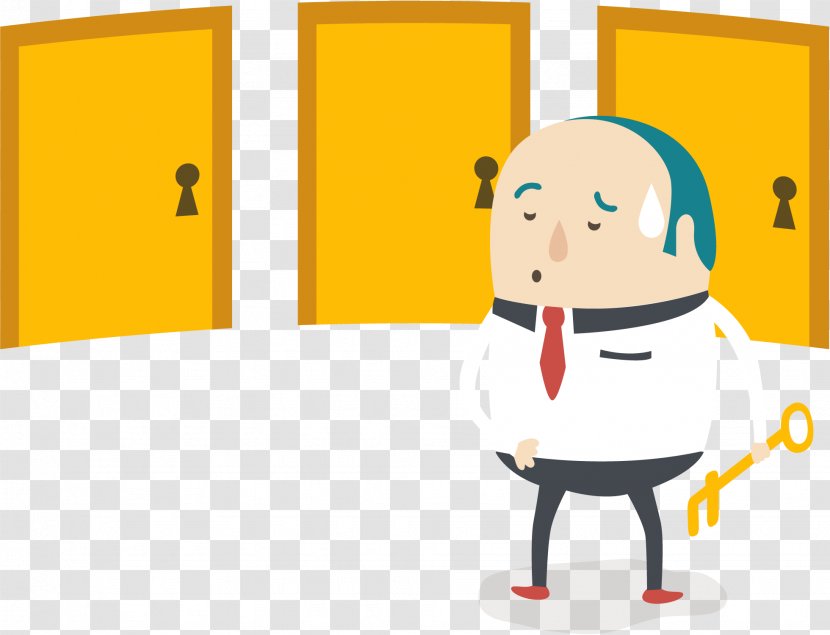 Euclidean Vector Businessperson Cartoon - Area - Selection Gate Transparent PNG