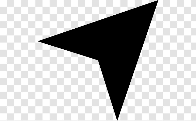 Arrow Symbol - Monochrome Photography - Triangular Transparent PNG