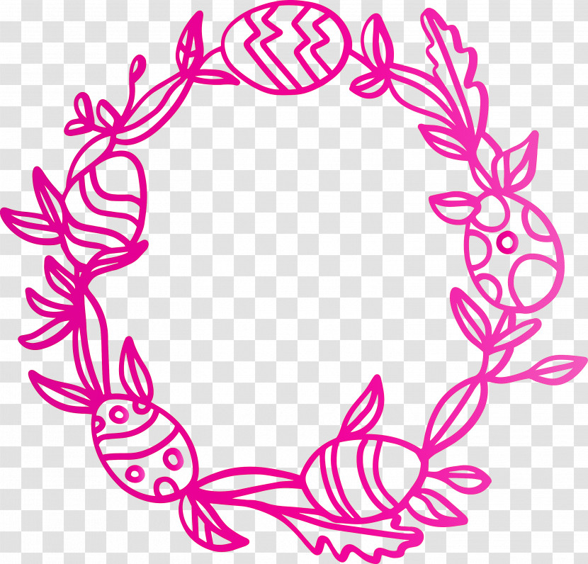 Easter Day Frame Easter Egg Frame Transparent PNG