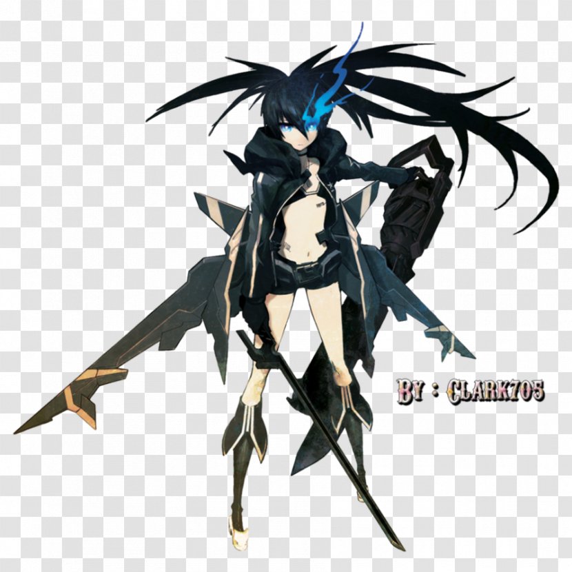 Black Rock Shooter: The Game Guts Video Character - Watercolor - Shooter Transparent PNG
