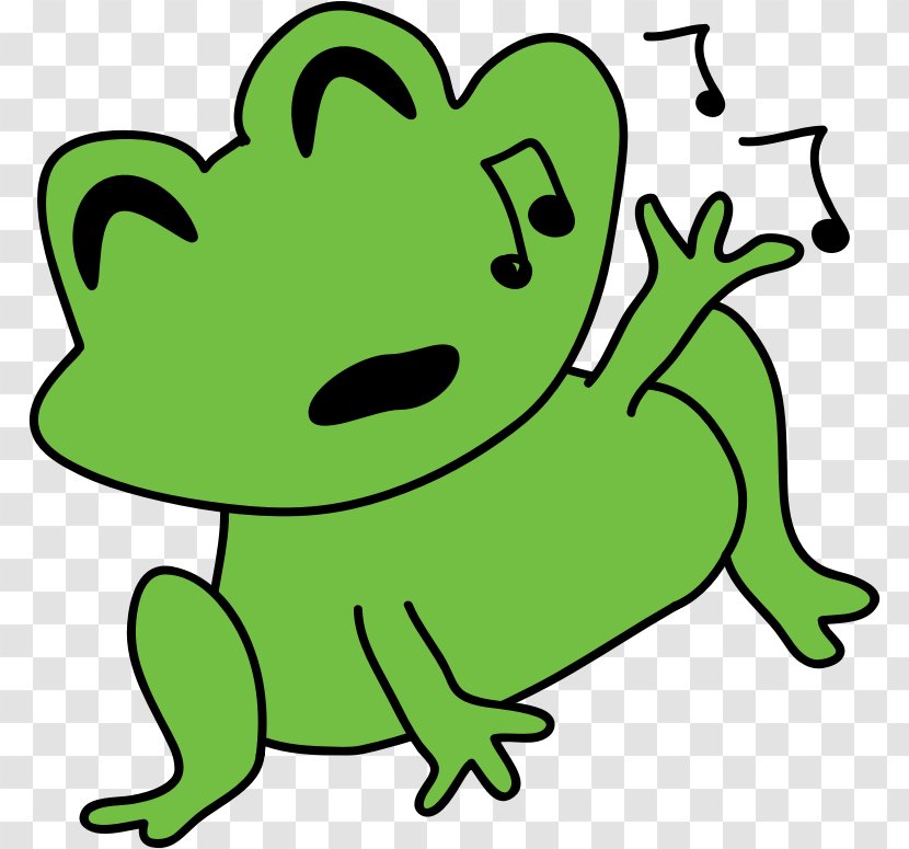 Frog Clip Art - Watercolor - Singing Transparent PNG
