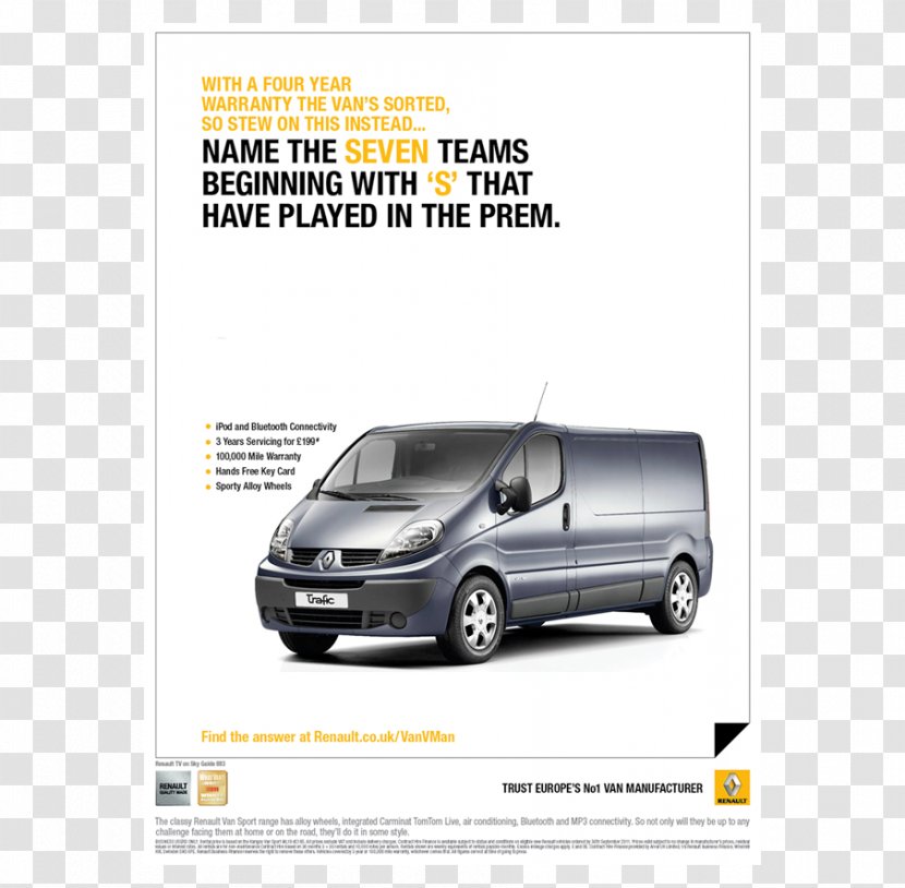 Renault Trafic Master Car Van - Twingo Transparent PNG