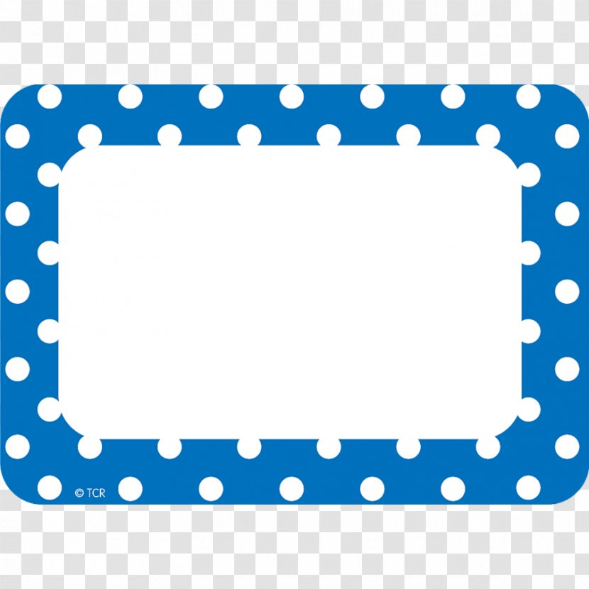Name Tag Polka Dot Teacher Plates & Tags Student - School Supplies Transparent PNG