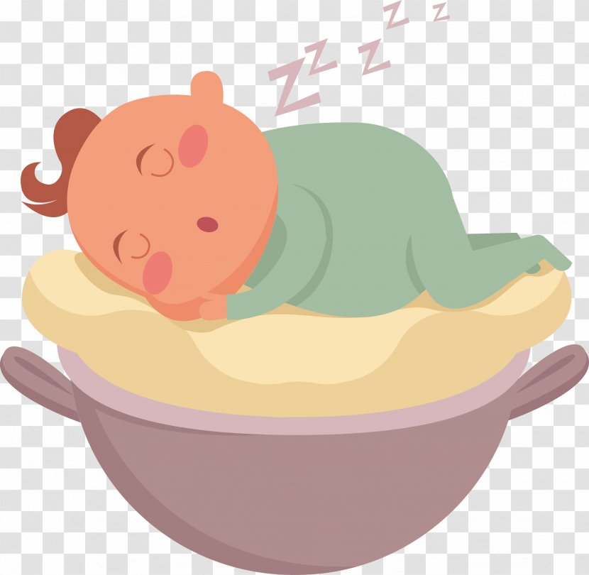 Infant Vector Graphics Child Sleep Image - Bed - 2 Baby Transparent PNG