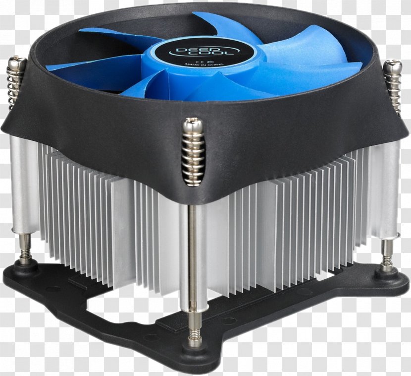 Computer System Cooling Parts LGA 1155 Central Processing Unit Heat Sink 1156 - Deepcool - Fan Transparent PNG