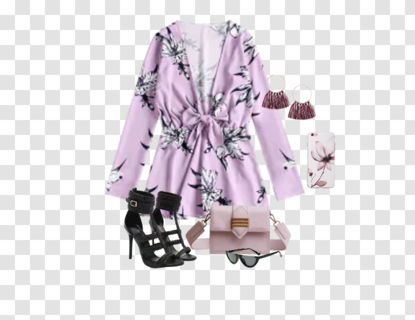 Sleeve Blouse Clothing Dress Miniskirt - Purple Transparent PNG
