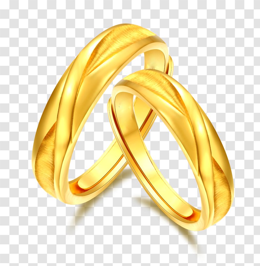 Wedding Ring Gold Diamond Transparent PNG