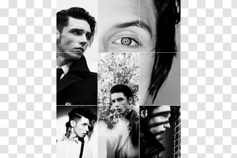 Andy Biersack Black Veil Brides Collage We Don't Have To Dance Mood Board - Hairstyle Transparent PNG