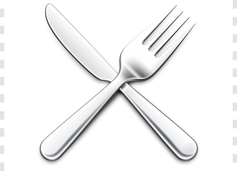Knife Fork Spoon Clip Art - Wikimedia Commons - And Transparent PNG