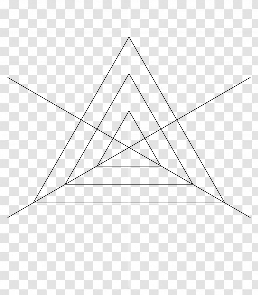 Triangle Point Symmetry Pattern - Etching Transparent PNG