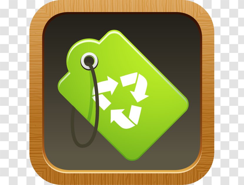 Wood Recycling Renewable Resource Icon - Symbol - Hand-painted Wooden Edge Green Recyclable Tag Transparent PNG