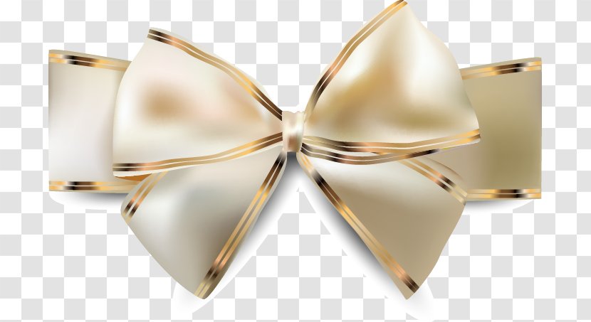 Wedding Invitation Clip Art - Metal - Continental Gold Bow Transparent PNG