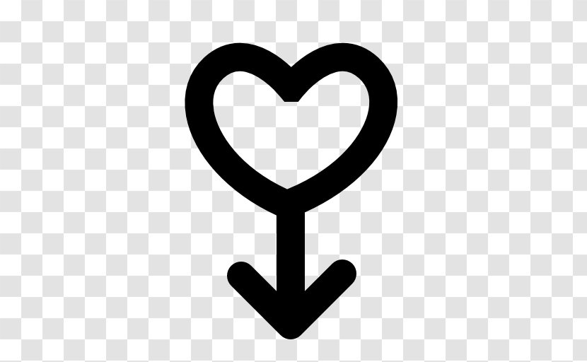 Heart Arrow Gender Symbol Shape - Cartoon Transparent PNG