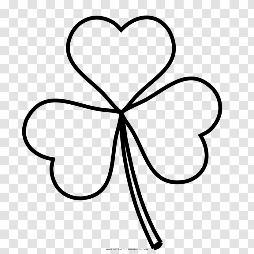 Drawing Four-leaf Clover Line Art - Silhouette Transparent PNG