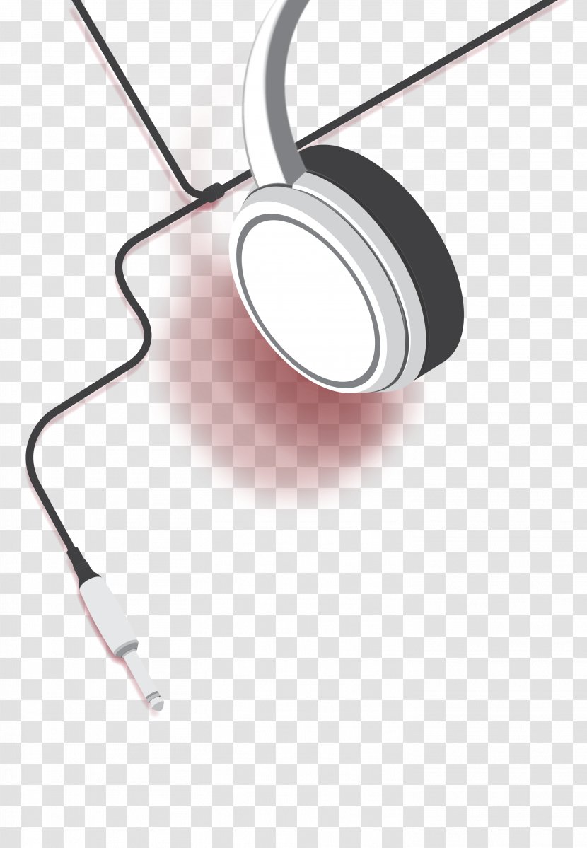 Headphones White - Cartoon Transparent PNG
