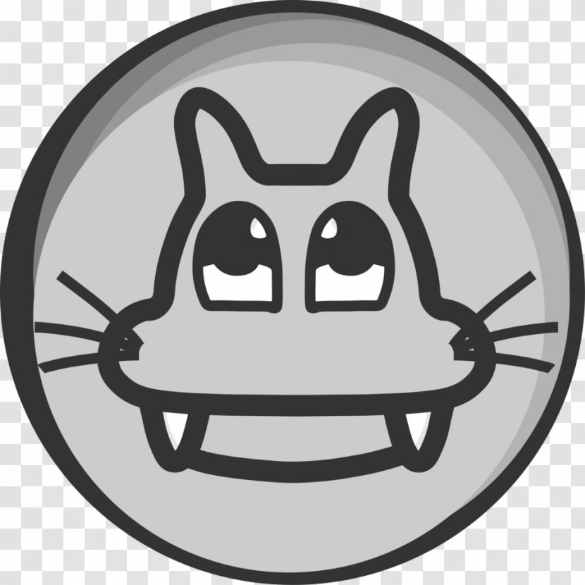 Cat Kitten Clip Art - Black And White - Badge Transparent PNG