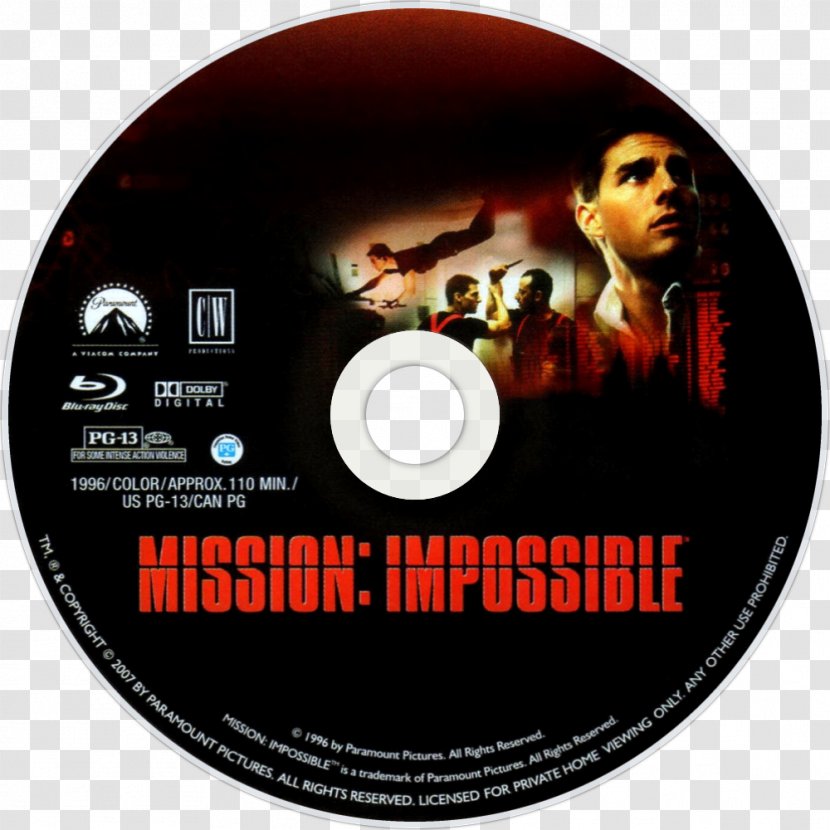 Theme From Mission: Impossible Compact Disc YouTube Blu-ray - Mission 6 - Youtube Transparent PNG