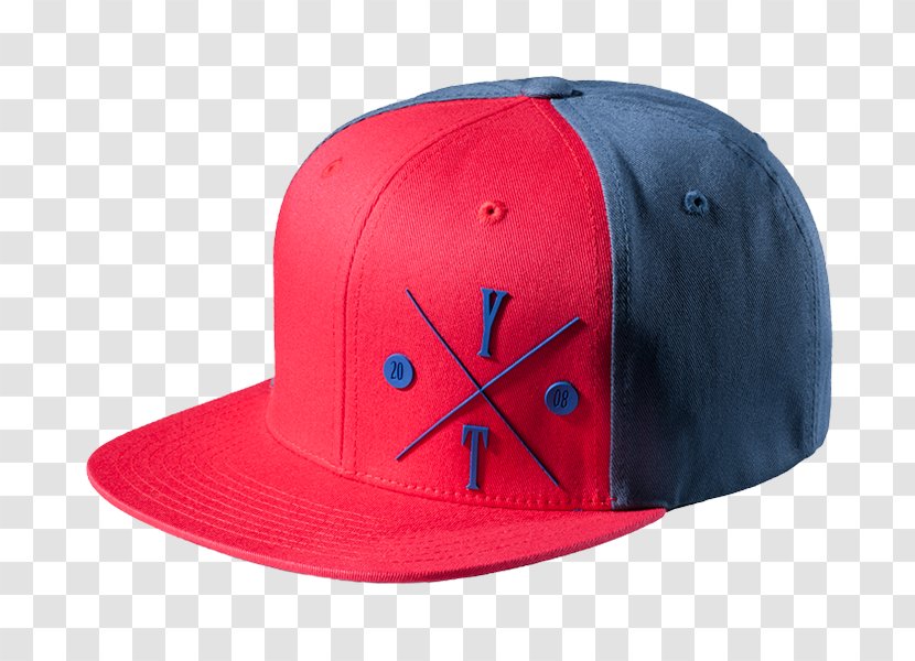 Baseball Cap Hat Clothing - Electric Blue - Red Logo Transparent PNG