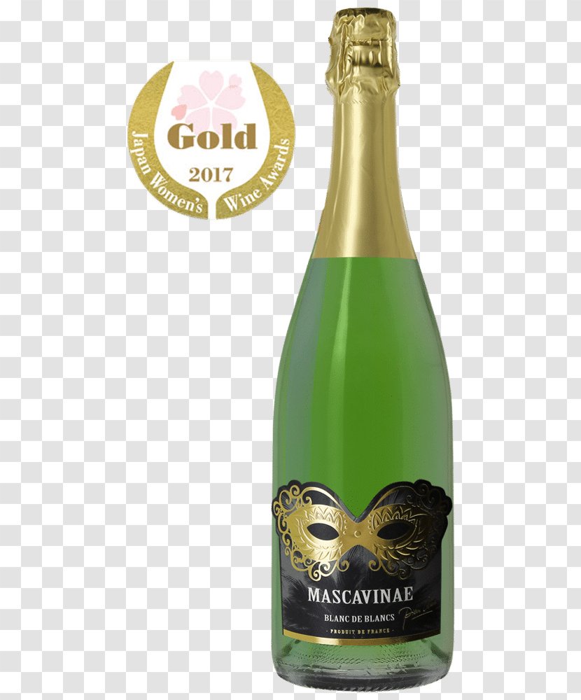 Champagne Sparkling Wine Chardonnay White - Glass Bottle Transparent PNG