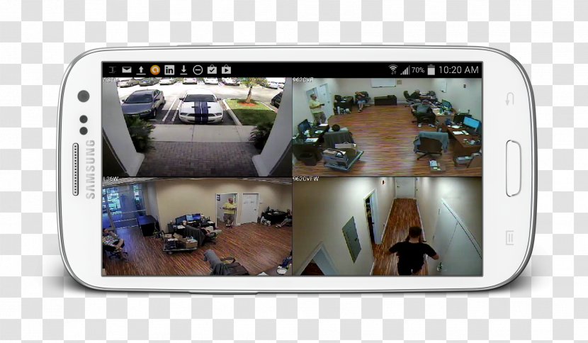 Closed-circuit Television Camera Wireless Security Digital Video Recorders Alarms & Systems - Technology - Apps Transparent PNG