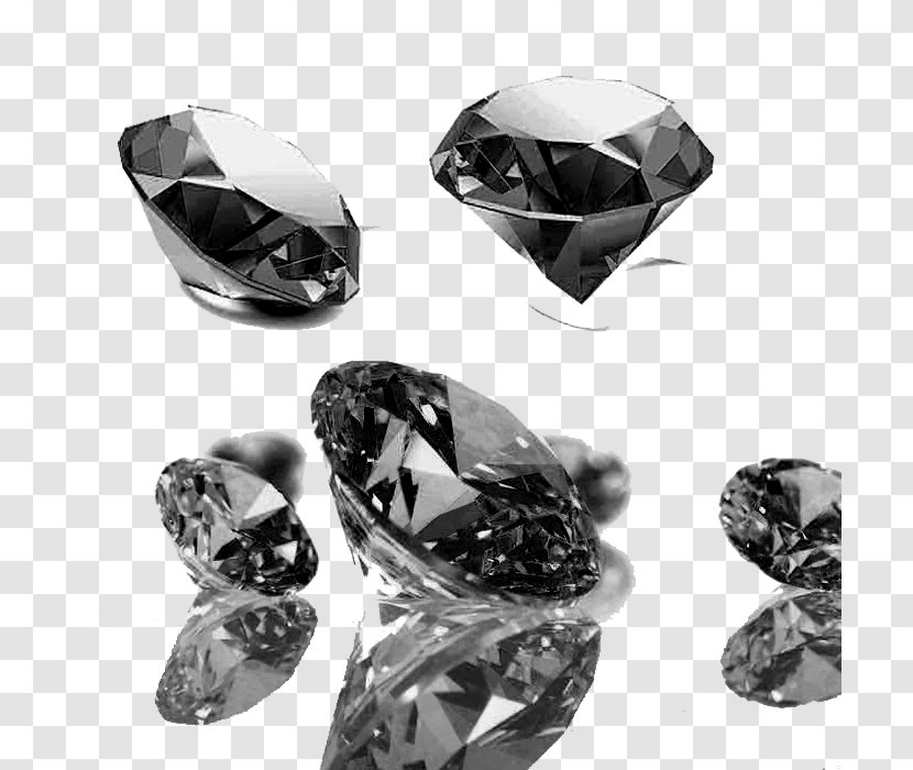 Diamond Designer - Crystal - Black Single Kind Has A Reflection Of The Promotion Transparent PNG