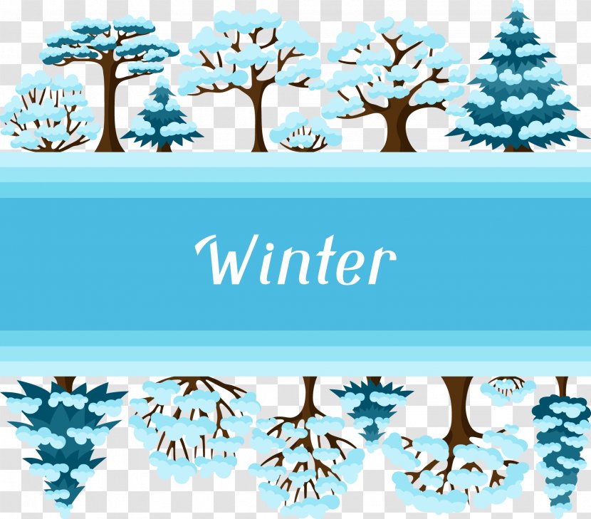 Photography Winter Illustration - Stock - Decorative Blue Pine Transparent PNG