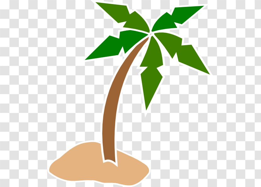 Island Clip Art - Leaf - Coconut Tree Transparent PNG