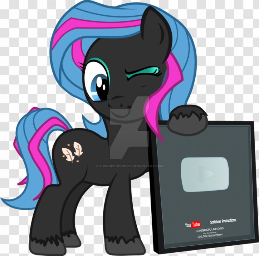 My Little Pony Cartoon Scribbler Productions YouTube - Friendship Is Magic - Silver Play Button Transparent PNG