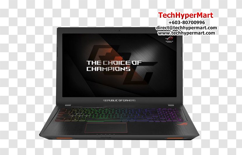 Laptop Intel Core I7 ASUS Republic Of Gamers - Multicore Processor Transparent PNG