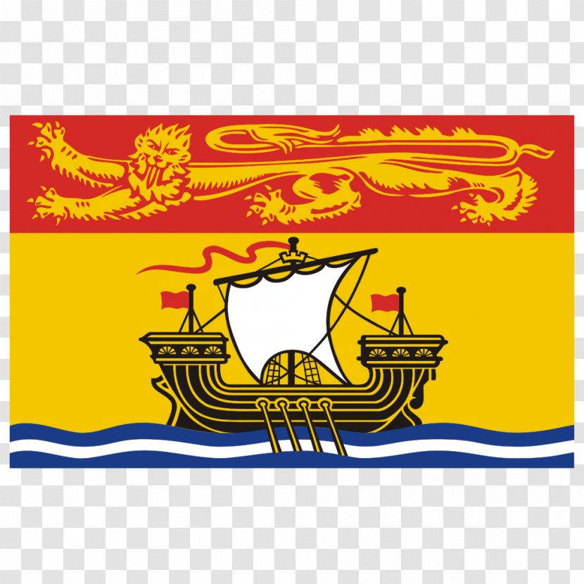 Flag Of New Brunswick Canada Eastern - Wikimedia Commons Transparent PNG