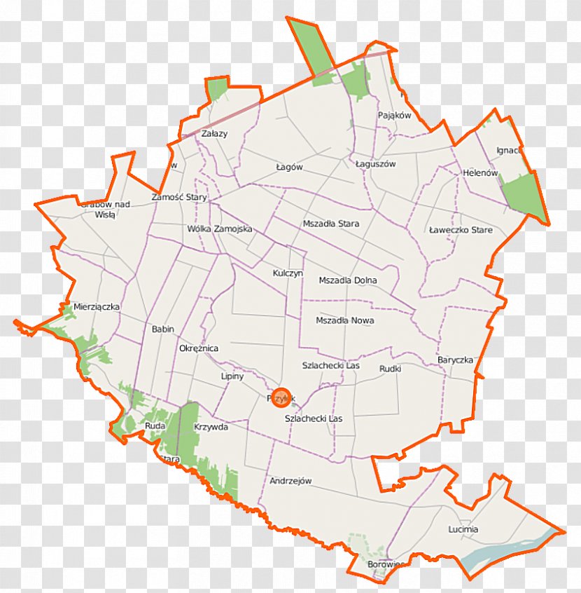 Babin, Masovian Voivodeship Poland - Map - Area Transparent PNG