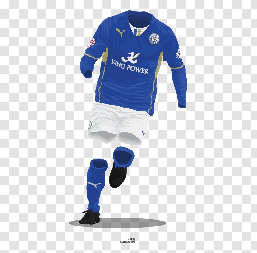 T-shirt Leicester City F.C. Protective Gear In Sports Team Sport - Cobalt Blue Transparent PNG