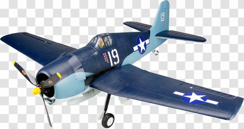 Grumman F6F Hellcat Radio-controlled Aircraft Airplane F4F Wildcat Curtiss P-40 Warhawk - F6f - Model Plane Transparent PNG