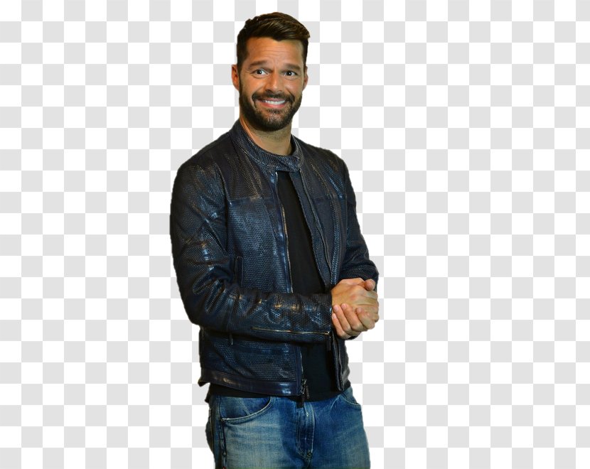 Leather Jacket Service Afacere - Ricky Martin Transparent PNG