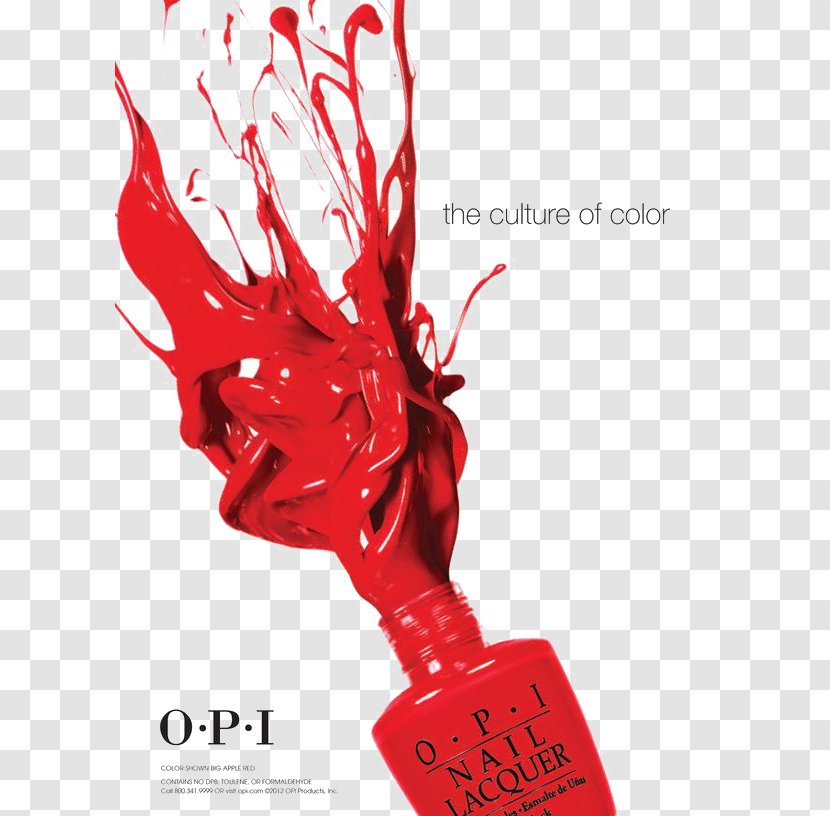 Nail Polish OPI Products Poster Manicure - Text - Red Ink Transparent PNG