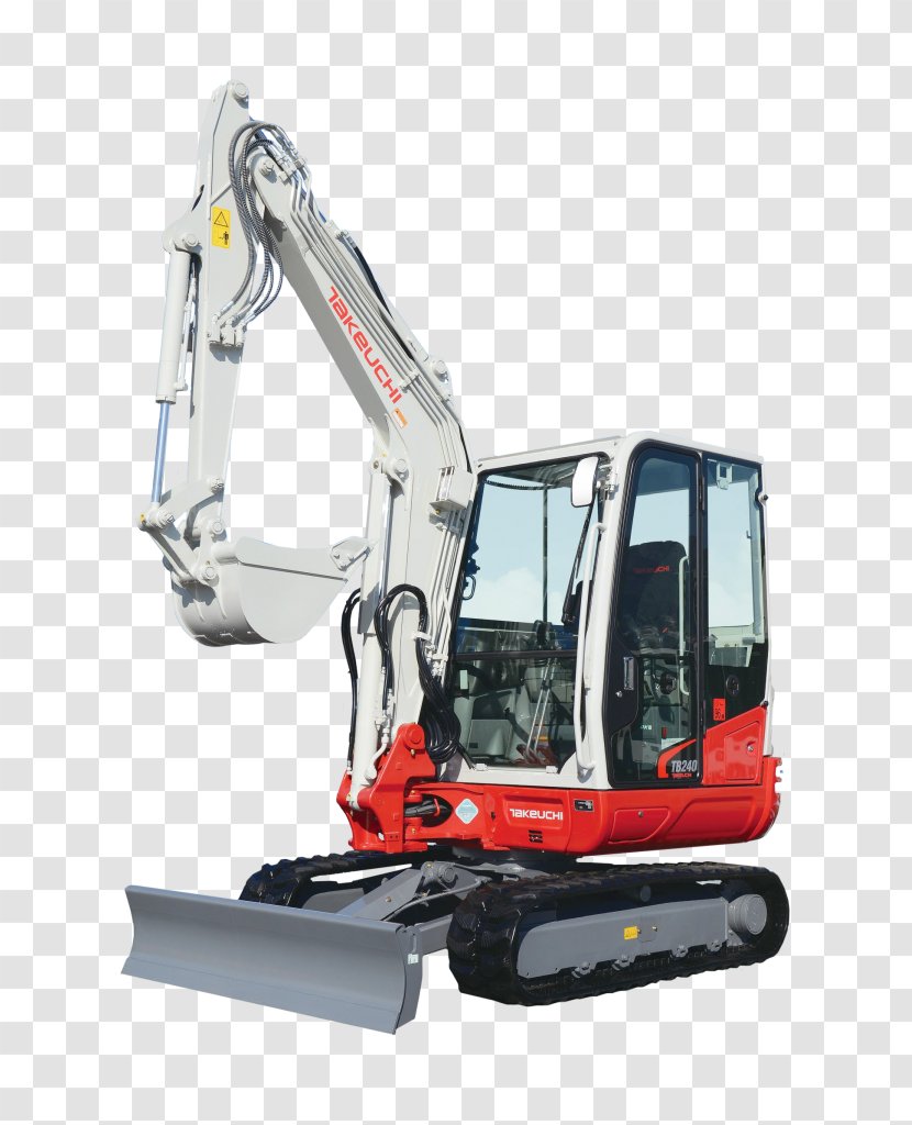 Heavy Machinery Compact Excavator Takeuchi Manufacturing - Machine Transparent PNG