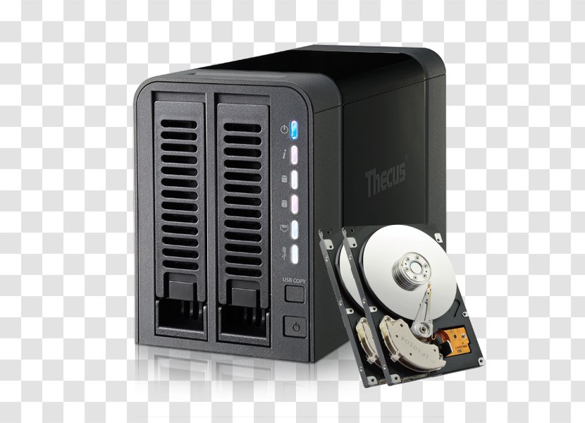 Network Storage Systems Thecus N2350 1GB 2-BAY NAS Serial ATA Hard Drives - Ata - Electronics Accessory Transparent PNG