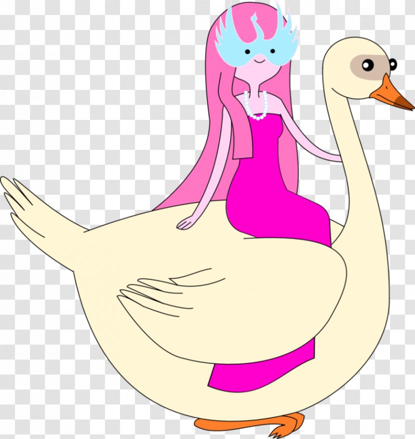 Duck Princess Bubblegum Cygnini Finn The Human Creeps - Silhouette Transparent PNG