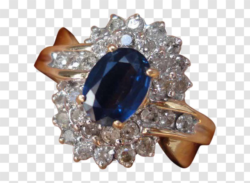 Sapphire Cobalt Blue Yellow Diamond Transparent PNG
