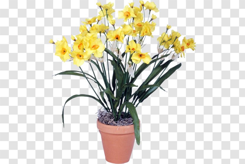 Flowerpot Cattleya Orchids Cut Flowers Artificial Flower - Yellow Transparent PNG